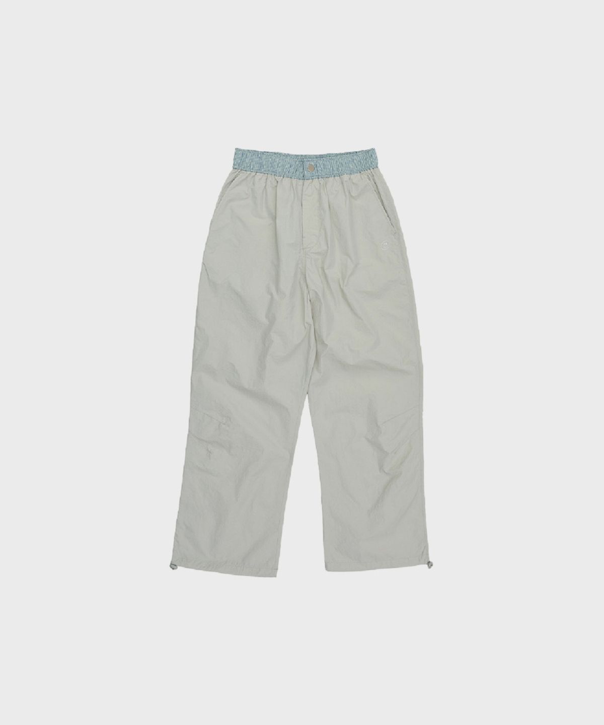 오울(OOOWL) NYLON STRING PANTS LOVE MINT GREY