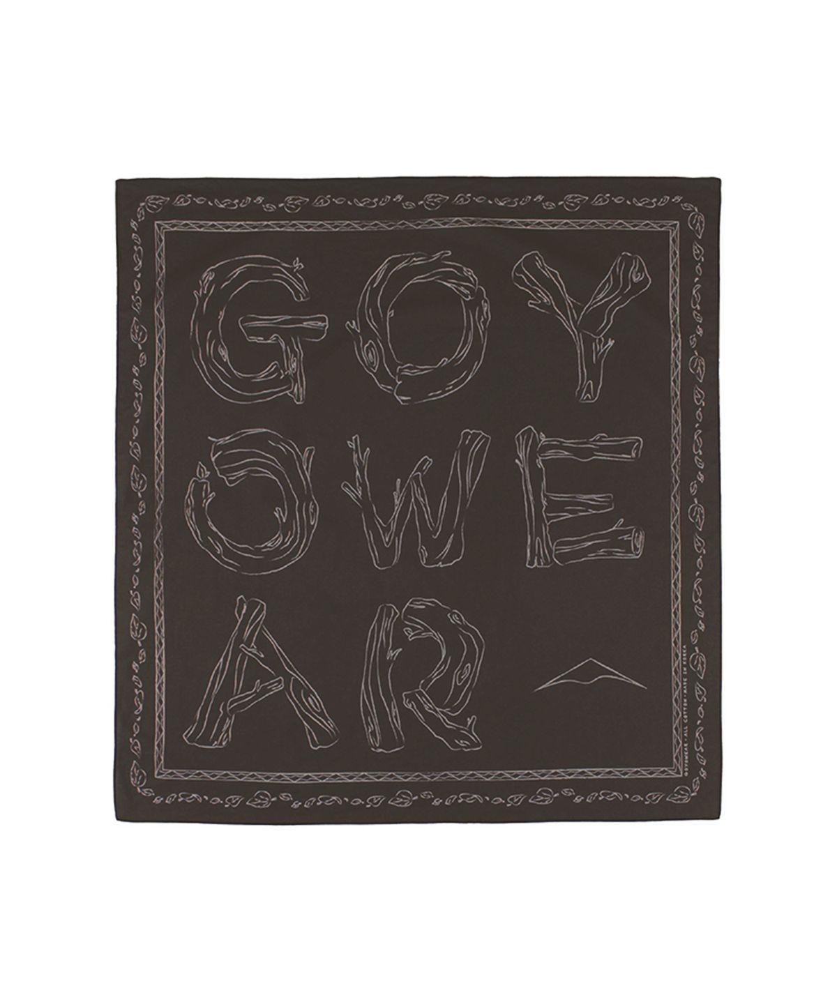 고요웨어(GOYOWEAR) 브랜치 하이킹 반다나 (브라운)