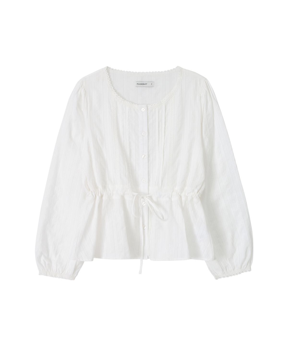 판도라핏(PANDORAFIT) Lace String Blouse (white)
