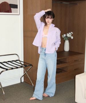 여성 와이드레그 에코 데님 47F660G 1WZ