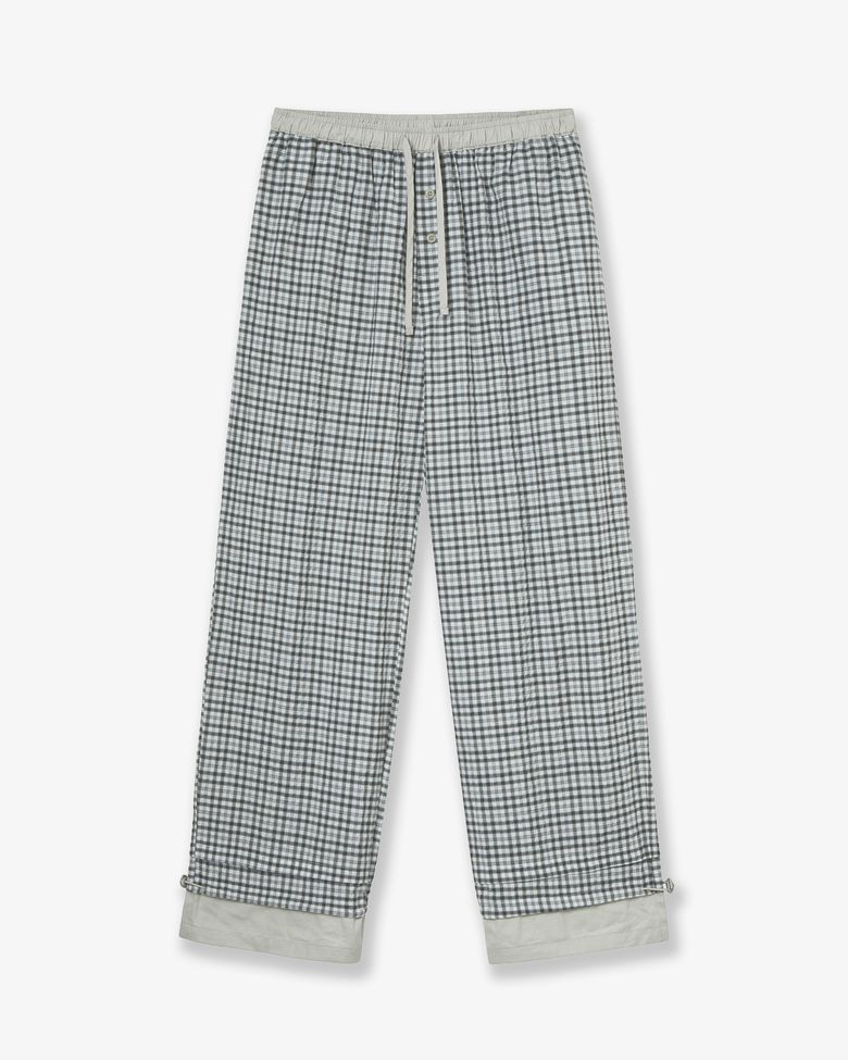 DRAWSTRING PAJAMA PANTS [GREY]