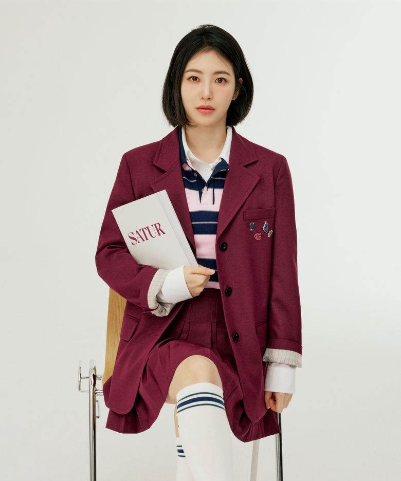 [신예은PICK] (W) 쓰리 버튼 싱글 블레이저 버건디