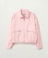 (W) 마론 칼라 블루종 자켓 핑크