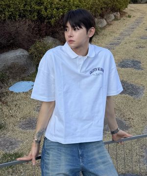 프리미엄 헤비 저지 박스 폴로 반팔 티셔츠 4RF211G YAF