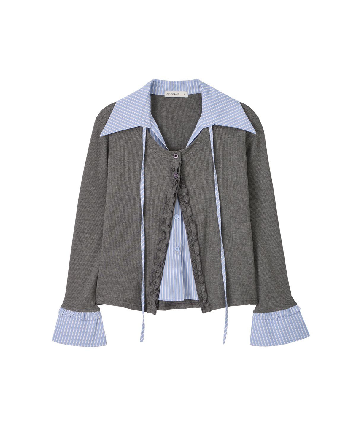 판도라핏(PANDORAFIT) Ruen Layer Cardigan (gray)