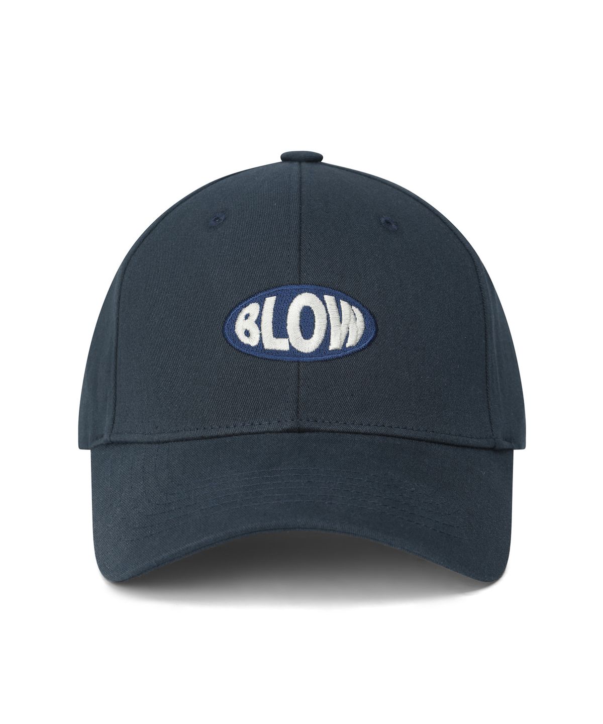 블로우(BLOW) Tone-on-tone Logo Ball Cap - Navy