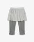 FLOWER SKIRT LEGGINGS [GREY]