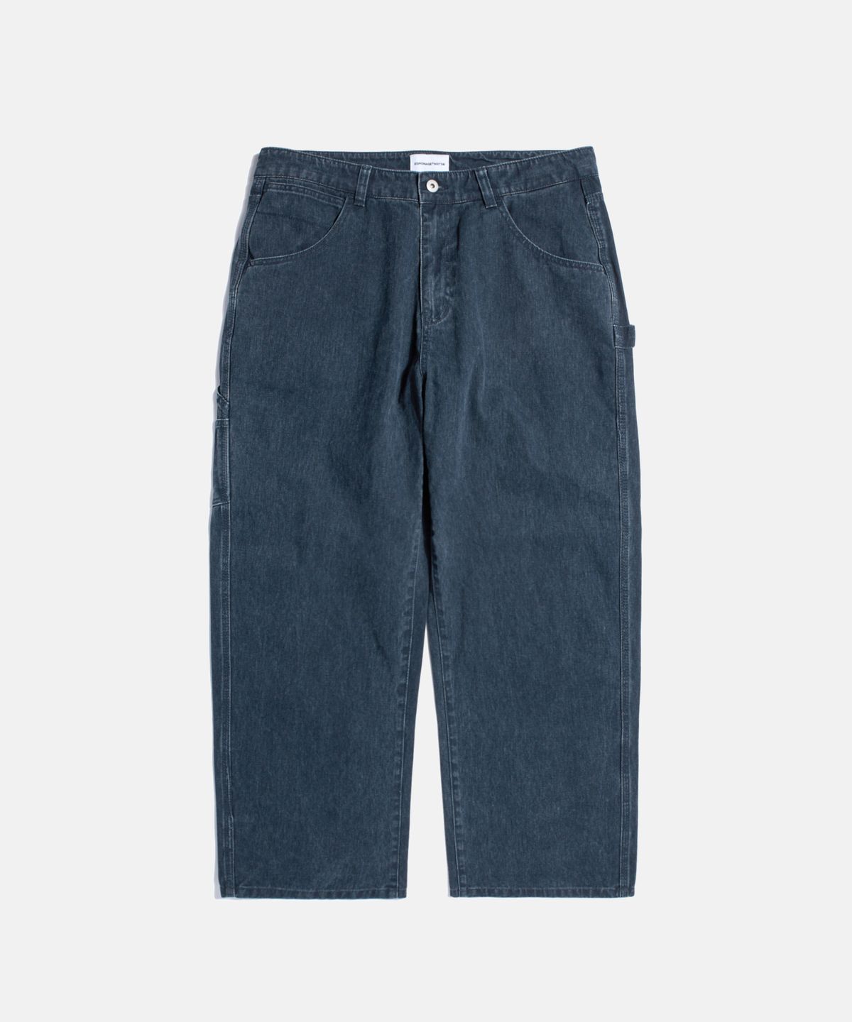 에스피오나지(ESPIONAGE) Vintage Cotton Painter Pants Washed Navy