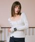 SHIRRING 88 BUTTON SLEEVE [IVORY]