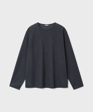 에센셜 시어 롱 슬리브 - 차콜