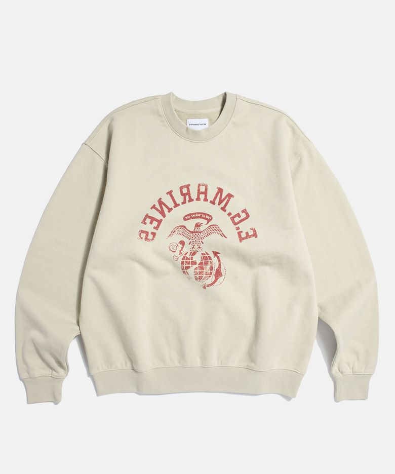 Travis Marines Heavyweight Sweatshirt Sand