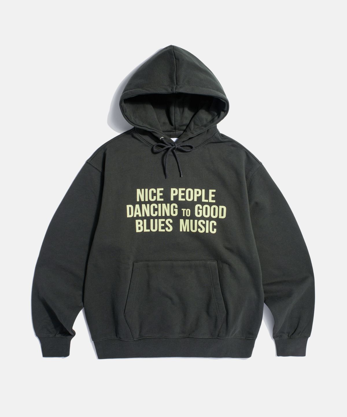 에스피오나지(ESPIONAGE) Blues Music Heavyweight Hoodie Vintage Black