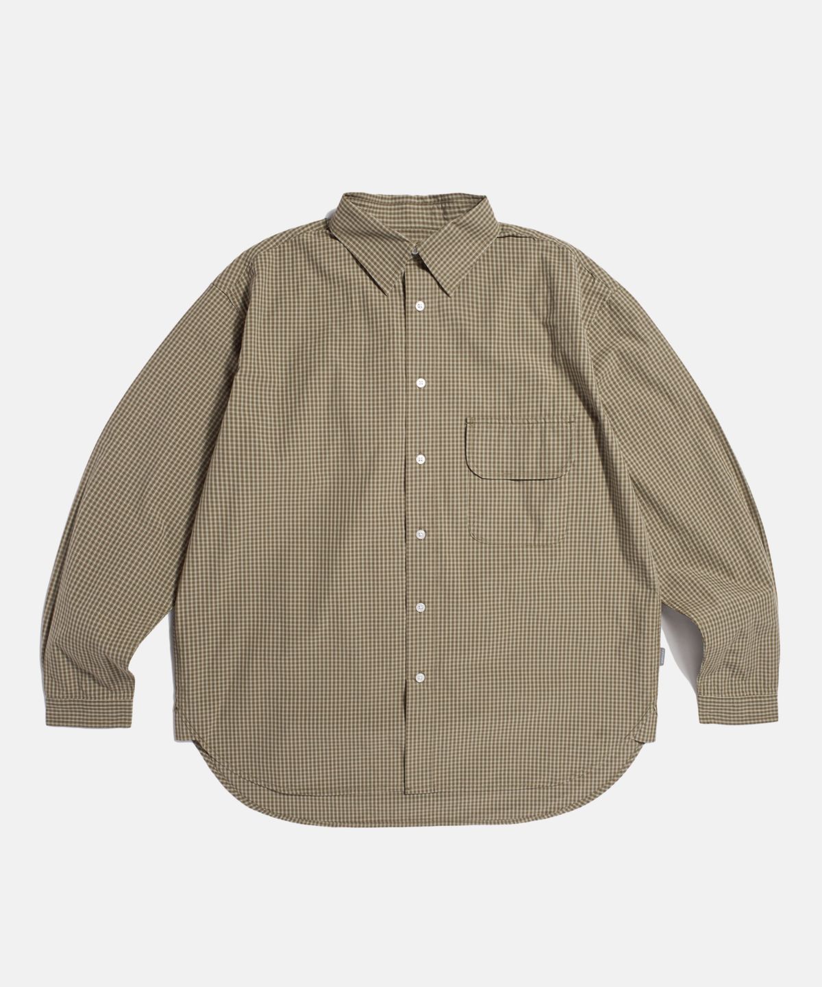 에스피오나지(ESPIONAGE) Multi Check Flap Pocket Shirt Brown