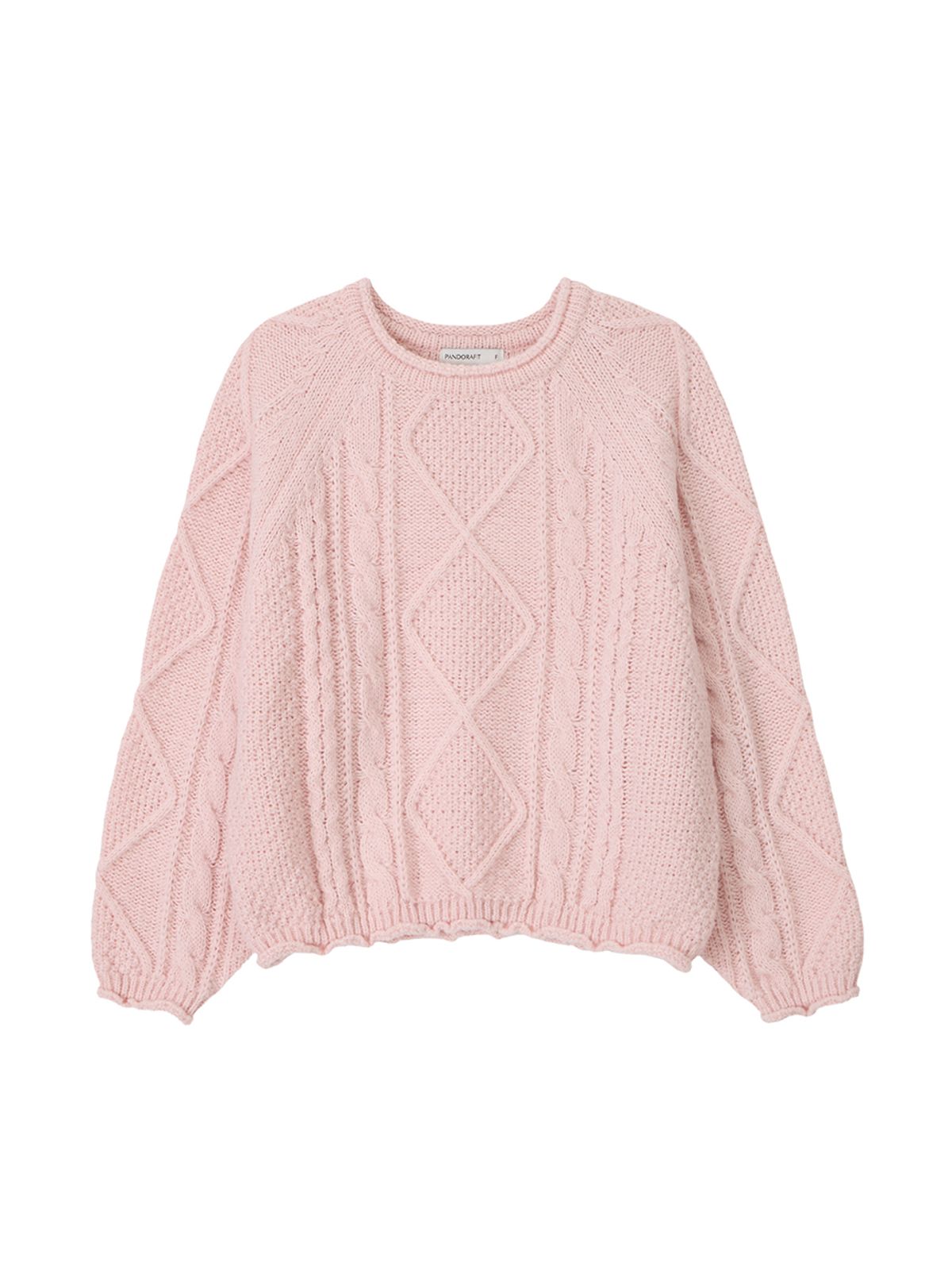 판도라핏(PANDORAFIT) Lumière Cable Knit (light pink)
