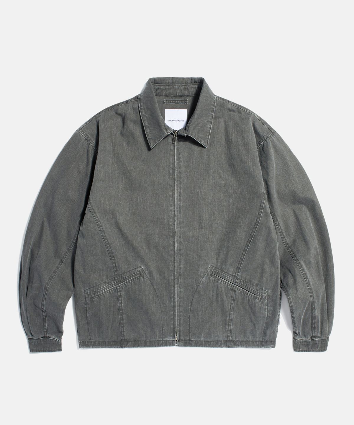 에스피오나지(ESPIONAGE) Washed Drizzler Jacket Black