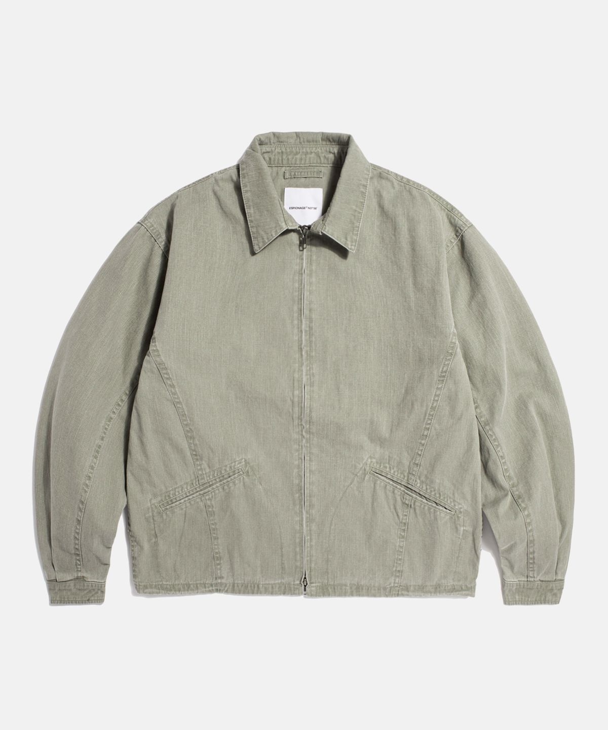 에스피오나지(ESPIONAGE) Washed Drizzler Jacket Greige