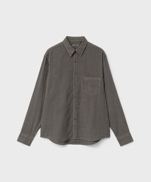 치코 셔츠 - 다이드 브라운 체크