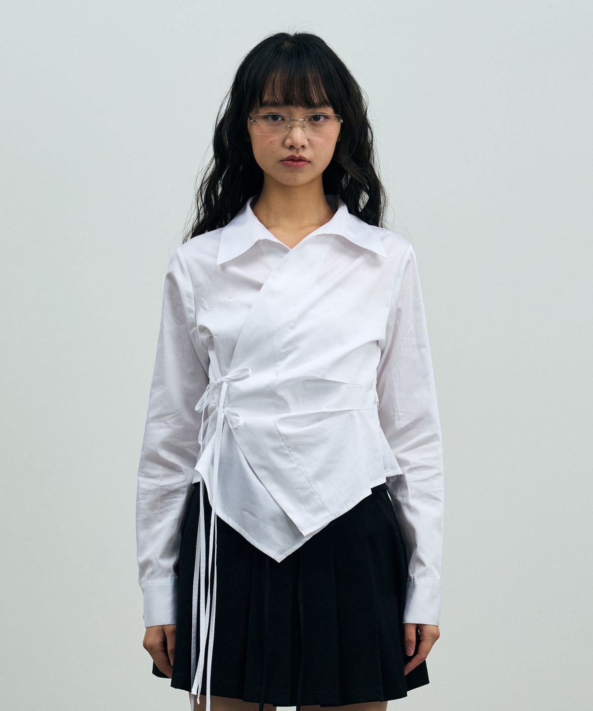 아리킴(ARIKIM) HALO WRAP SHIRT / WHITE