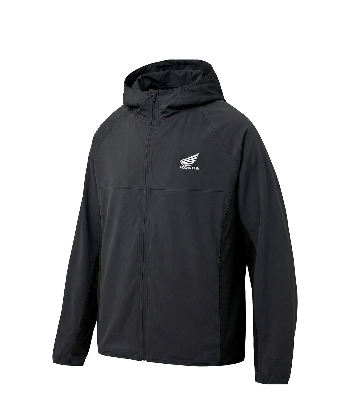 핍스 모터사이클(PHYPS MOTORCYCLE) Speed Run Light Weight Hoodie Zip-Up Black