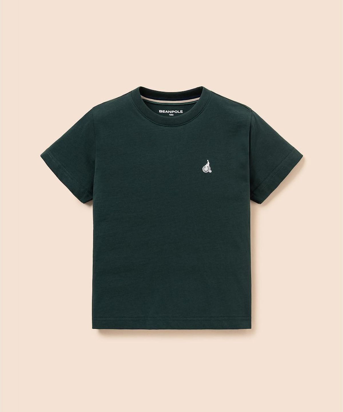 빈폴 키즈(BEANPOLE KIDS) [Essential] 수피마 베이직 반소매 티셔츠 - 그린 (BI6242UE1M)
