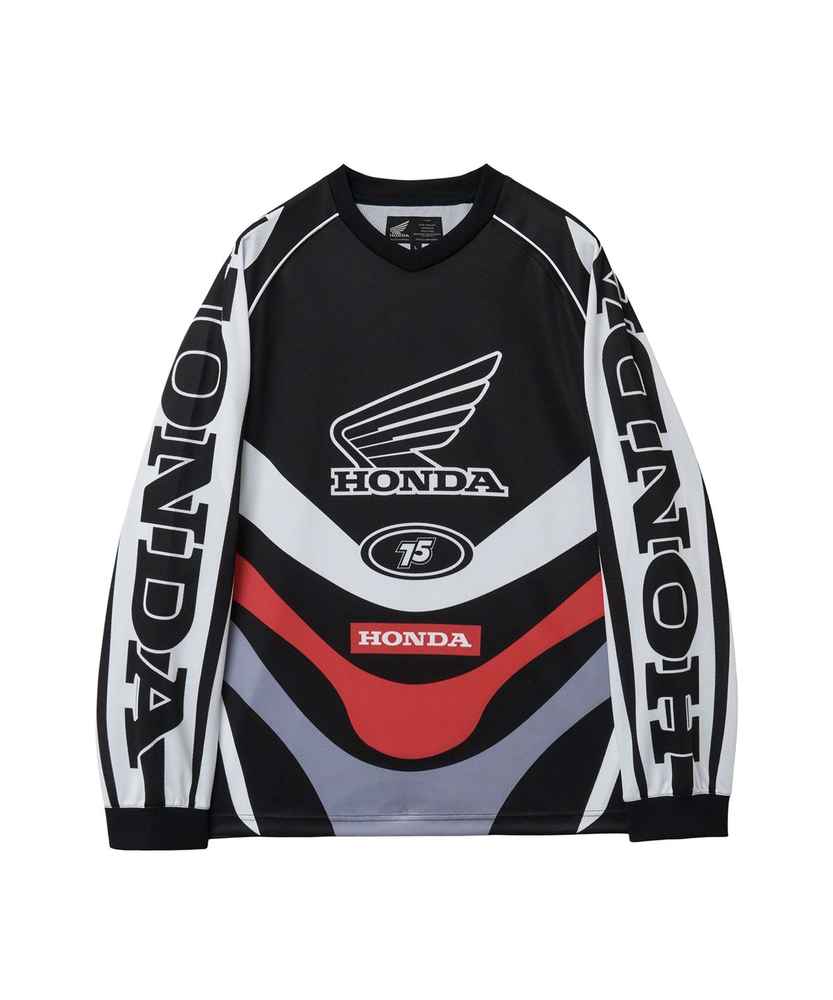 핍스 모터사이클(PHYPS MOTORCYCLE) Motorcycle Racing Jersey Long Sleeve Black