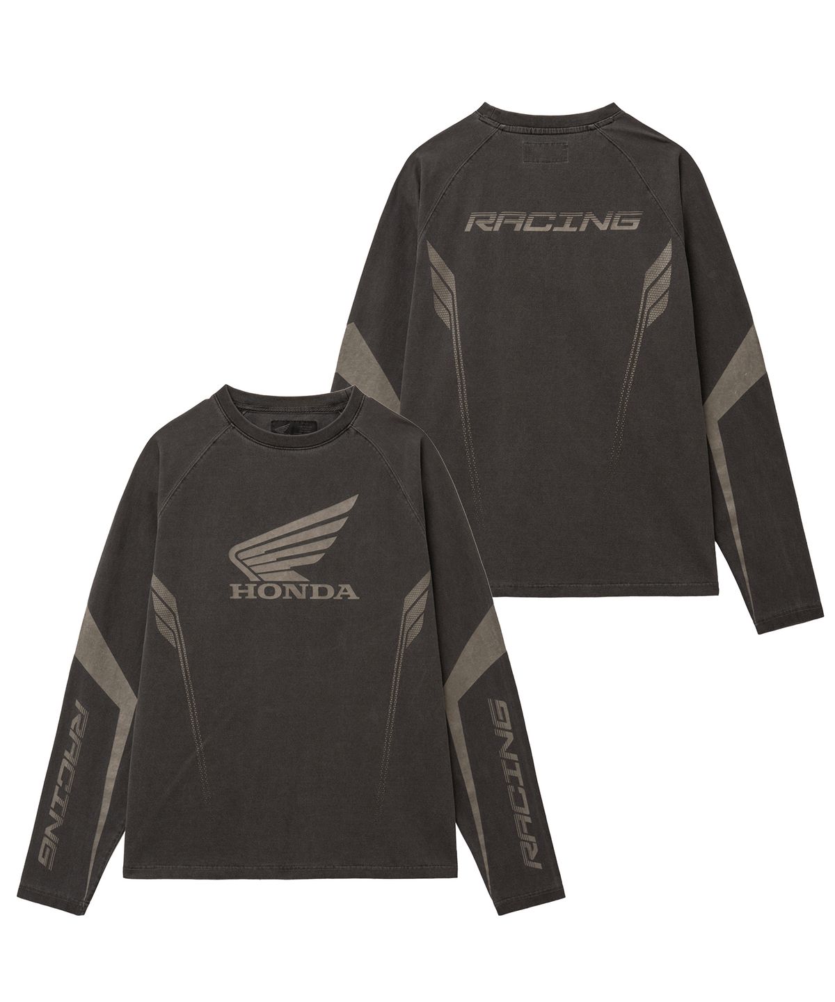 핍스 모터사이클(PHYPS MOTORCYCLE) Motorcycle Loose Fit Long Sleeve Charcoal