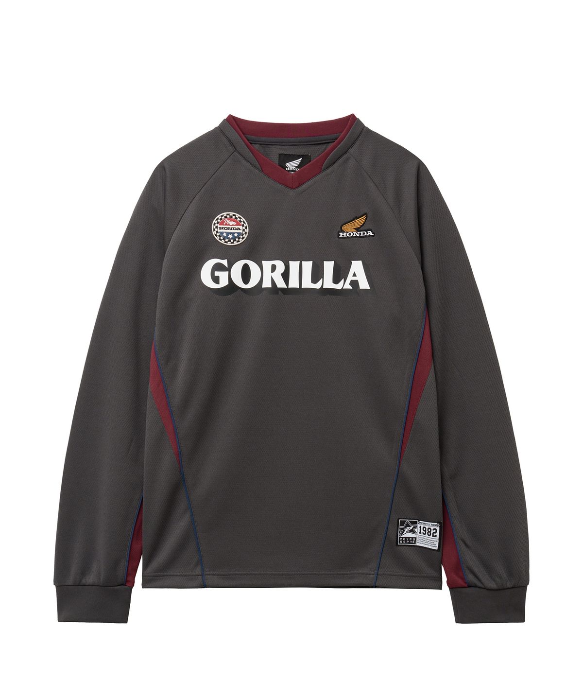 핍스 모터사이클(PHYPS MOTORCYCLE) Mesh Series Logo Long Sleeve Black