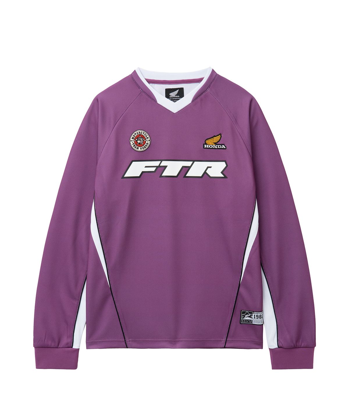 핍스 모터사이클(PHYPS MOTORCYCLE) Mesh Series Logo Long Sleeve Purple