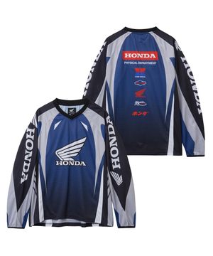 Mesh Motorcycle Jersey Blue