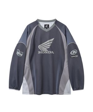 Motorcycle Jersey Long Sleeve Navy