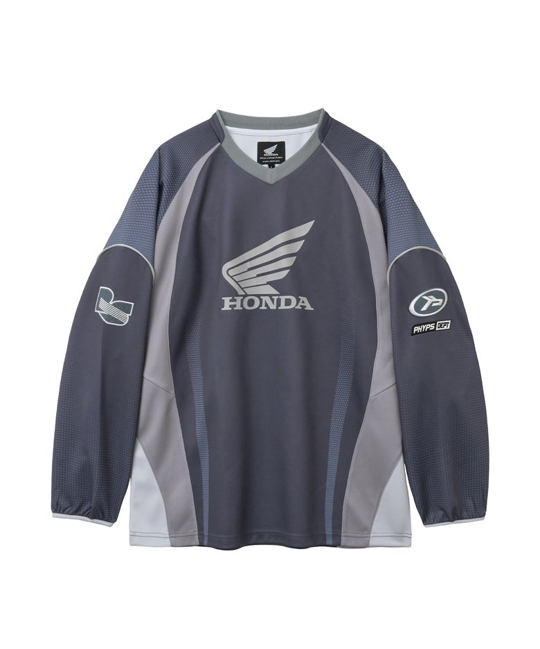 Motorcycle Jersey Long Sleeve Navy