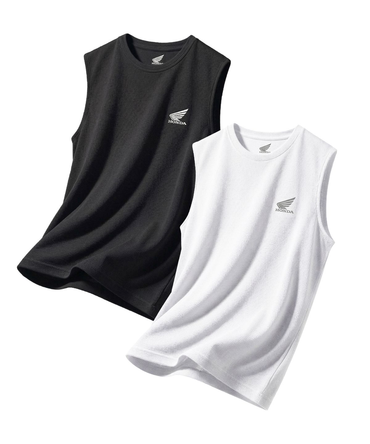 핍스 모터사이클(PHYPS MOTORCYCLE) [2Pack] Speed Cool Mesh Sleeveless White & Black