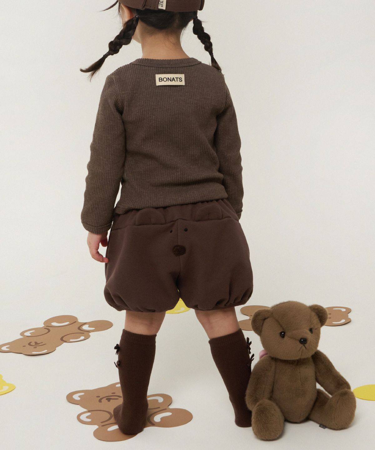보나츠(BONATS) 펌킨 뽀곰 쇼츠_BROWN