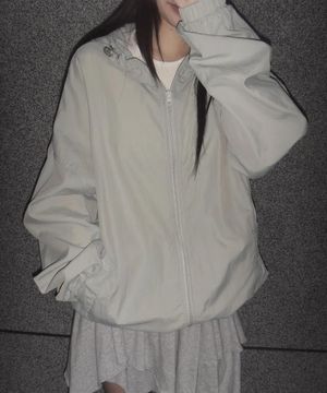 쉘오버 윈드 브레이커 민트카키