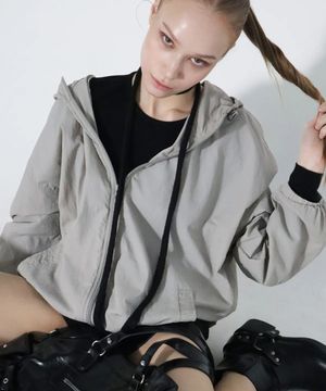 쉘오버 윈드 브레이커 모스그레이