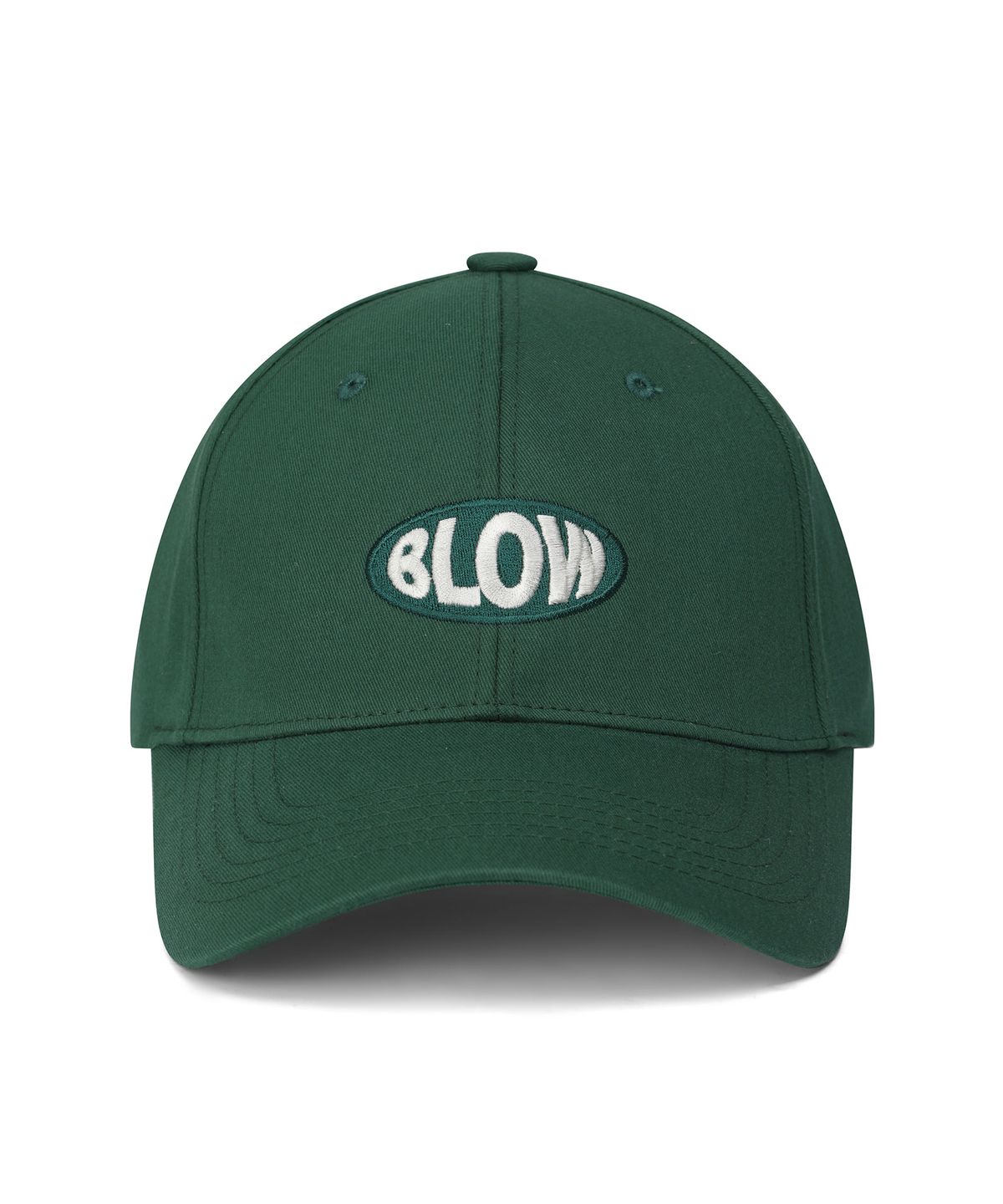 블로우(BLOW) Tone-on-tone Logo Ball Cap - Deep Green