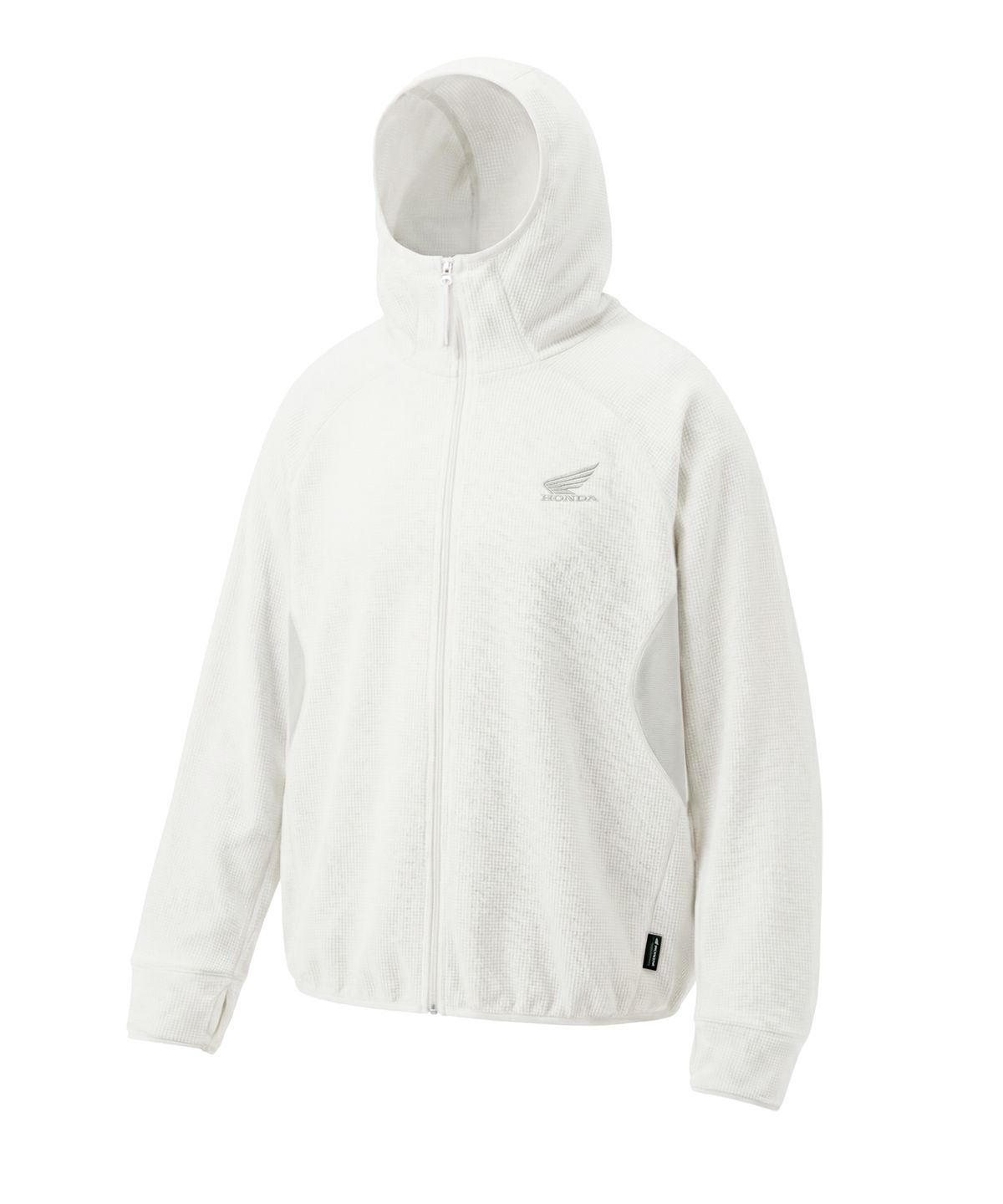 핍스 모터사이클(PHYPS MOTORCYCLE) H-Tech Light Weight Waffle Hoodie Zip-Up Light Gray