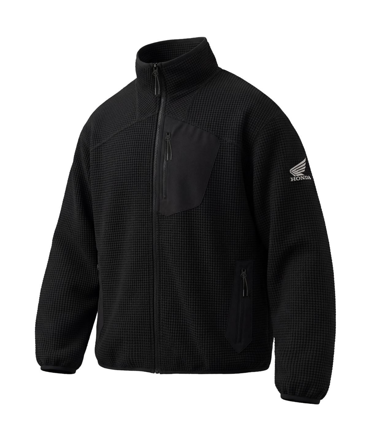 핍스 모터사이클(PHYPS MOTORCYCLE) H-Tech Grid Fleece Jacket Black