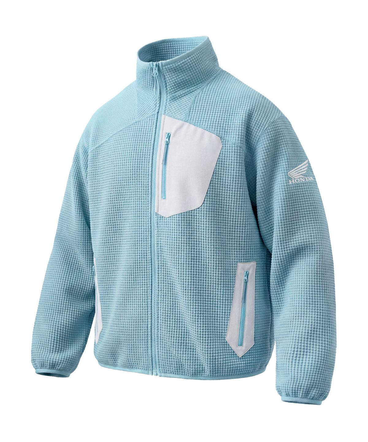 핍스 모터사이클(PHYPS MOTORCYCLE) H-Tech Grid Fleece Jacket Blue