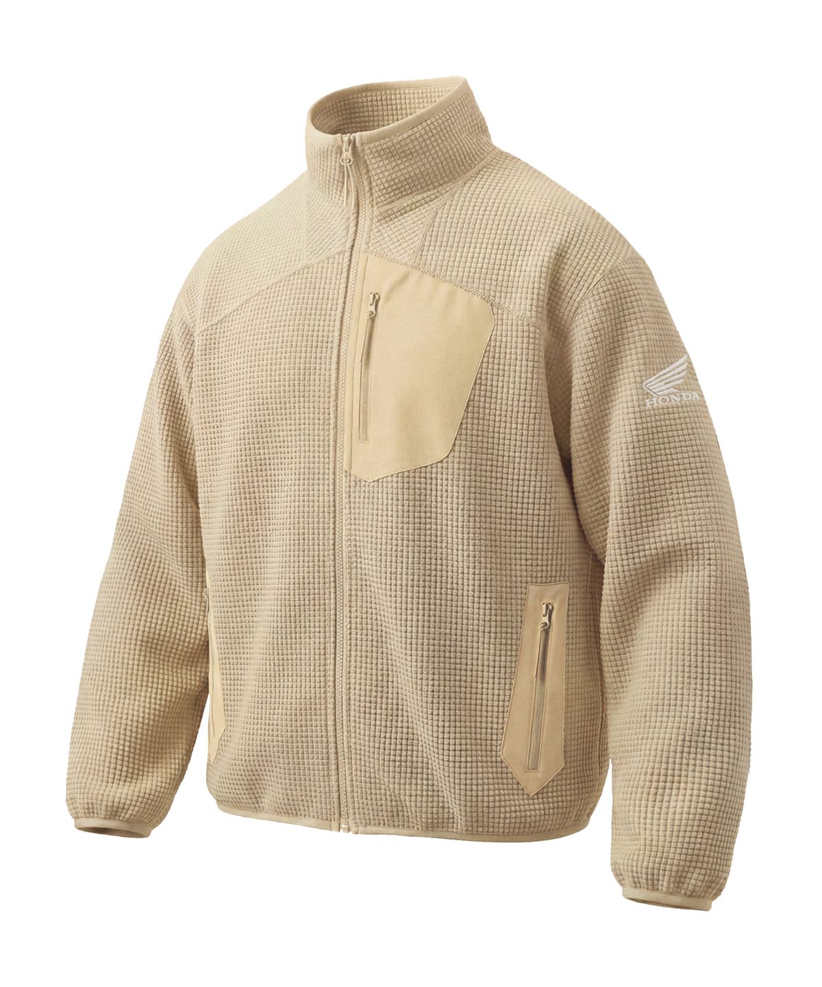 핍스 모터사이클(PHYPS MOTORCYCLE) H-Tech Grid Fleece Jacket Beige