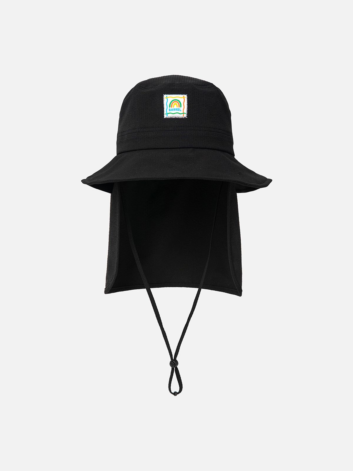 배럴(BARREL) 키즈 레인보우 선쉐이드 버킷햇 블랙 (B6SKACP001BLK)