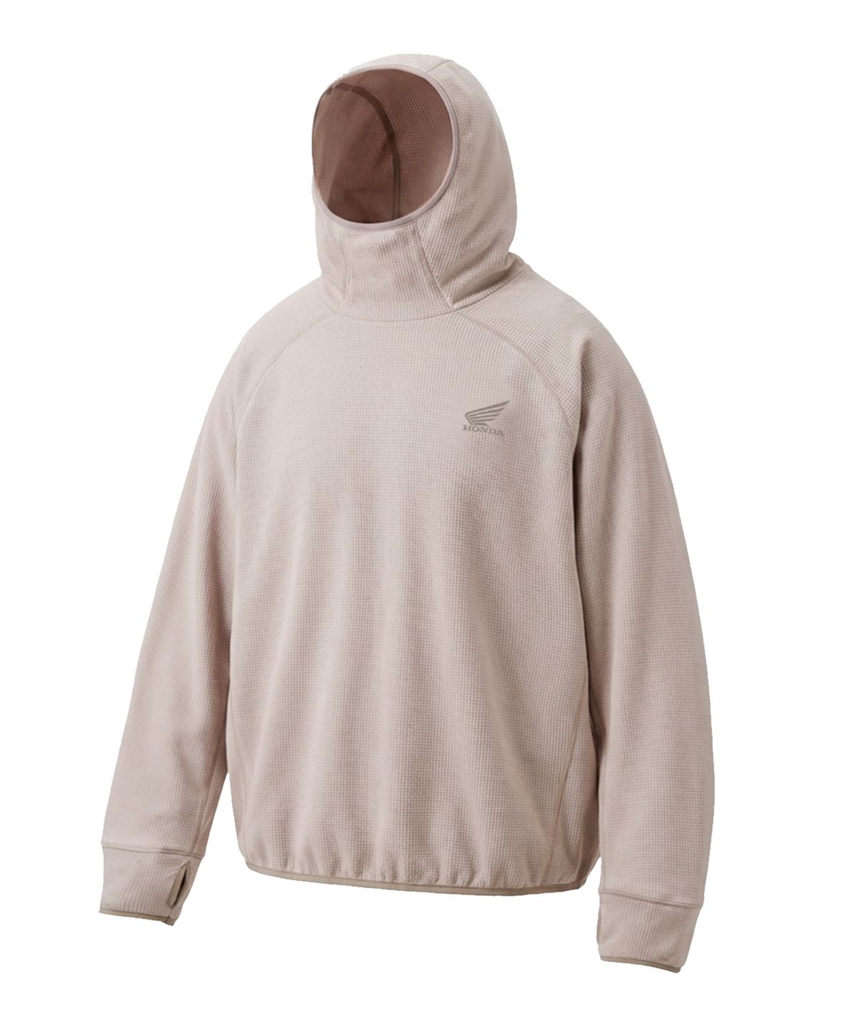 핍스 모터사이클(PHYPS MOTORCYCLE) H-Tech Waffle Back Pocket Hooded Long Sleeve Beige