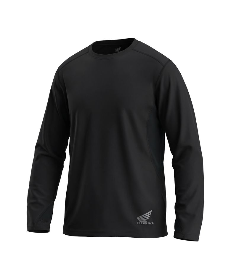 H-Tech Mesh Ventilation Finger Hole Jersey Black
