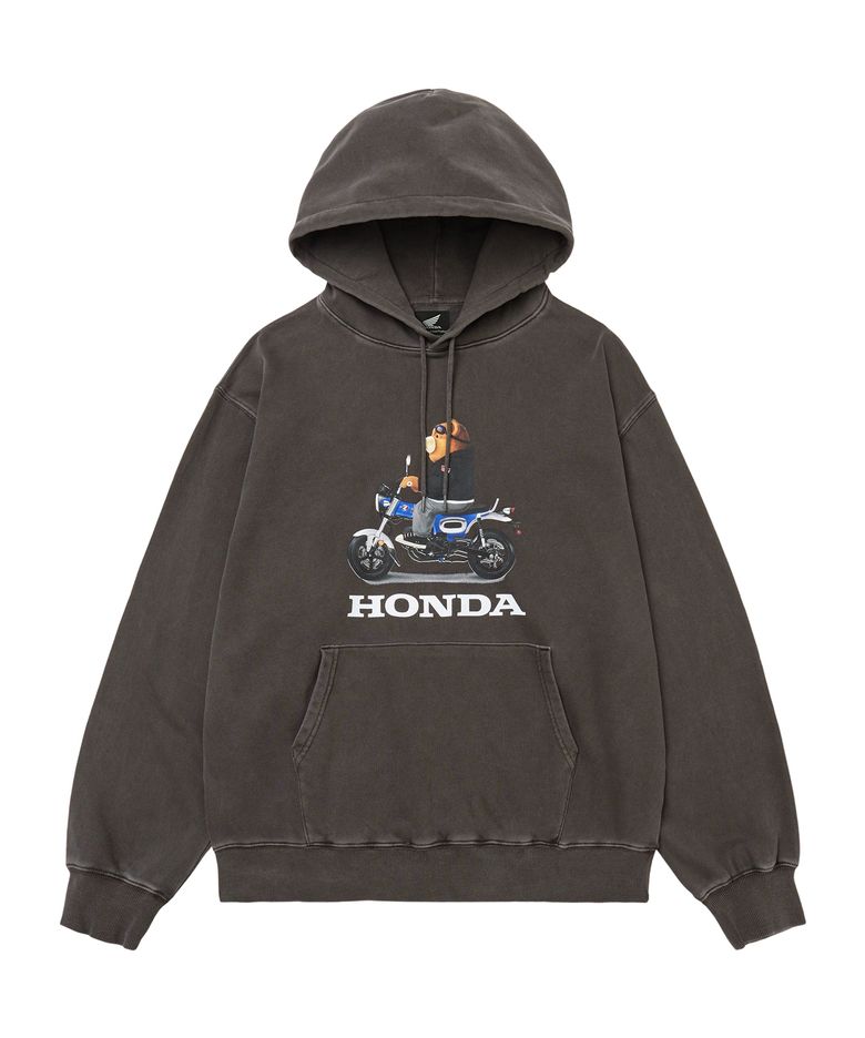 Pigment Dax Bear Hoodie Charcoal