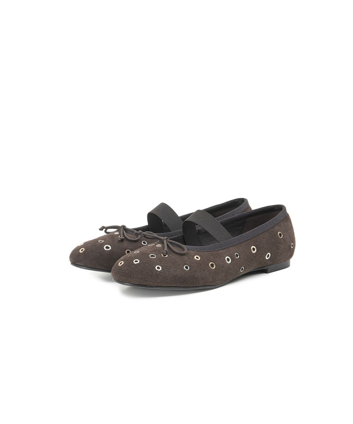 오소이(OSOI) STELLA FLAT [SUEDE MOCHA EYELETS]