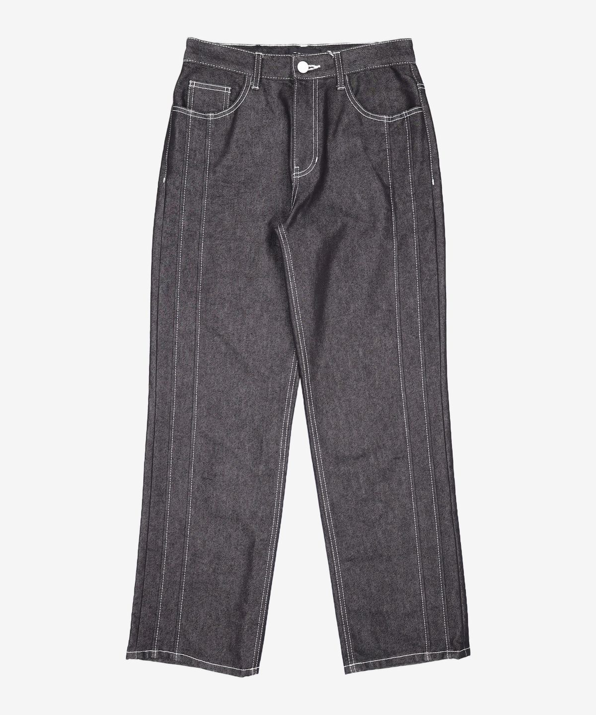 가먼트레이블(GARMENT LABLE) Stitch Straight Jeans - Black 95