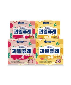 처음먹는 과일퓨레 4개(사과2+사과배2)
