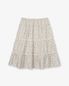 PATTERN TIERED SKIRT [BEIGE]
