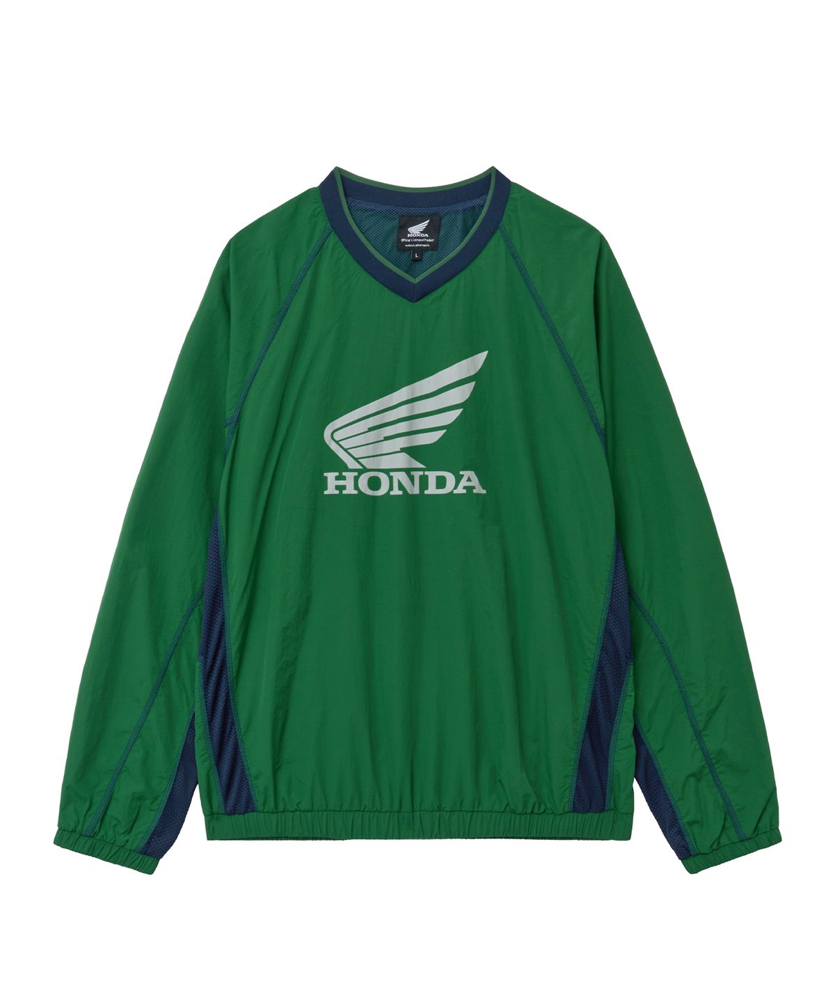 핍스 모터사이클(PHYPS MOTORCYCLE) Nylon Mesh Block Long Sleeve Green