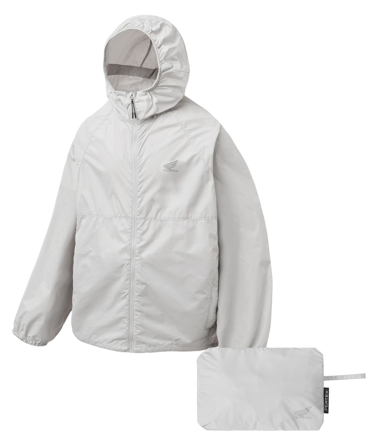 핍스 모터사이클(PHYPS MOTORCYCLE) H-Tech Pertex Packable Windbreaker Gray